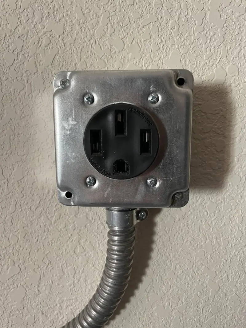 NEMA 14-50 outlet installed for Electrical Panel Upgrade in Port Charlotte